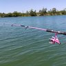 Kit de Pesca Feminino Vara Molinete Rosa + Linha - 6