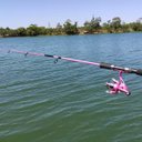 Ver imagem 6 de Kit de Pesca Feminino Vara Molinete Rosa + Linha