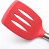 Espatula de Silicone Cabo de Metal 34,5cm Vermelha - 2