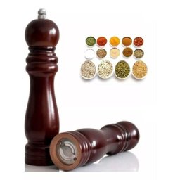 Moedor de Pimenta e Sal Madeira Moinho Cerâmica 20cm - 2