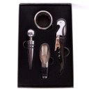Ver imagem 2 de Kit Vinho 4 Peças Saca Rolha Tampa Dosador Salva Gotas