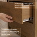 Ver mais imagens de Painel Cabeceira Frisado Casal com LED e 2 Mesas de Cabeceira 109x180cm