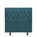Ver imagem 1 de Cabeceira Estofada Istambul Capitonê 100cm Solteiro Box Quarto Suede Azul Turquesa - Gat Magazine