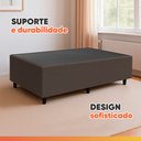 Ver imagem 5 de Cama Box Solteiro 0,88m E 38cm De Altura Suede Prince Marrom