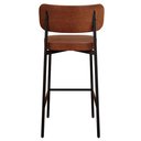 Ver imagem 7 de Banqueta Alta Bar Estofada Kit 3 Ella M25 Sintético Whisky - Mpozenato