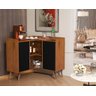 Aparador De Canto em L 4747cor Caramelo / Preto - Comprar Moveis em Casa - 1