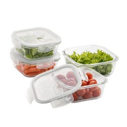 Conjunto de Potes Herméticos de Vidro - 04 Unidades - Electrolux - 1