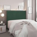 Ver imagem 3 de Cabeceira Casal Anya para Cama Box 140cm Estrutura Mdf-mdp Veludo Verde Escuro Loja Sheep