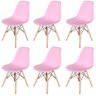 Cadeira Charles Eames Eiffel 130pp Cor:rosa;quantidade:6 - 1