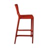 Banqueta Alta para Bancada e Cozinha Vermelha Empilhável Marte em Polipropileno Acrilys - 2