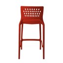 Ver imagem 4 de Banqueta Alta para Bancada e Cozinha Vermelha Empilhável Marte em Polipropileno Acrilys
