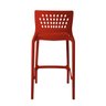 Banqueta Alta para Bancada e Cozinha Vermelha Empilhável Marte em Polipropileno Acrilys - 4