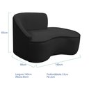 Ver imagem 5 de Kit Divã Recamier Orgânico Marrocos 160cm Lado Direito e 2 Poltronas Amore Bouclé Preto