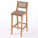 Ver imagem 3 de Banqueta Alta Trama Stain Jatobá Corda Rami 106cm - 78573