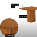 Ver imagem 4 de Mesa de Jantar Eloise 90cm Tampo MDF Canto Copo Laminado com 4 Cadeiras Lira