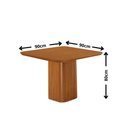 Ver imagem 6 de Mesa de Jantar Eloise 90cm Tampo MDF Canto Copo Laminado com 4 Cadeiras Lira