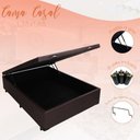 Ver imagem 3 de Cama Casal Box Baú 138x188 Entrega Apenas Cidade Sao Paulo - Corino - Marrom