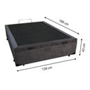 Ver imagem 6 de Cama Casal Box Baú 138x188 Entrega Apenas Cidade Sao Paulo - Corino - Marrom