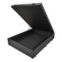 Ver mais imagens de Cama Casal Box Baú 138x188 Entrega Apenas Cidade Sao Paulo - Corino - Marrom