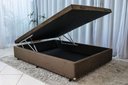 Ver imagem 5 de Cama Casal Box Baú 138x188 Entrega Apenas Cidade Sao Paulo - Corino - Marrom
