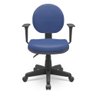 Cadeira giratória executiva c/ braços slim -azul Eduflex - 1