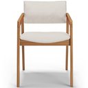 Ver imagem 5 de Kit 06 Cadeiras para Sala de Jantar Estar Living Giorgia B04 Linho Cru