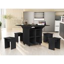 Ver imagem 1 de Mesa Dobrável Jeff com Bancos Preto
