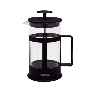 Cafeteira Francesa Tramontina em Vidro e Polipropileno Preto 1 L