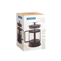 Cafeteira Francesa Tramontina em Vidro e Polipropileno Preto 1 L - 6