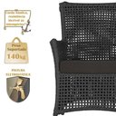 Ver imagem 4 de 4 Poltronas e 1 Mesa Igapó Alumínio Fendi Corda Náutica E9 Preto