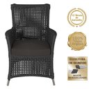 Ver imagem 5 de 4 Poltronas e 1 Mesa Igapó Alumínio Fendi Corda Náutica E9 Preto