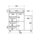 Ver imagem 5 de Balcão Fruteira Multiuso Ditália Mf-185 Carvalho/Branco