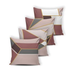 Kit 4 capas de Almofada Modern Print 42 cm x 42 cm - 038 - 1