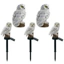 Ver imagem 1 de Coruja Luminaria Solar Kit 5 Uni Luz Led Iluminaçao Decorativa Quintal Casa Jardim Multiuso Resisten