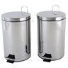 Kit 2 lixeiras aço inox de 12 litros Healer - 1