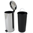 Ver imagem 3 de Kit 3 lixeiras aço inox de 30 litros Healer