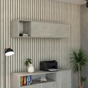 Ver imagem 2 de Armário Aéreo com Nicho e Porta Basculante 35x135x35cm Wlnp135 Snow - Branco