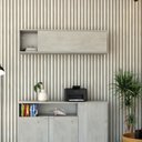Ver imagem 4 de Armário Aéreo com Nicho e Porta Basculante 35x135x35cm Wlnp135 Snow - Branco