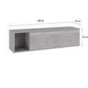 Ver imagem 6 de Armário Aéreo com Nicho e Porta Basculante 35x135x35cm Wlnp135 Snow - Branco