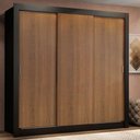 Ver imagem 1 de Guarda Roupa Casal Madesa Lyon 3 Portas de Correr 2 Gavetas