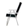 Cadeira de Praia Dobravel Alta Conforto Sannet 120kg Mor Cor Preta - 7