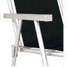 Cadeira de Praia Dobravel Alta Conforto Sannet 120kg Mor Cor Preta - 4