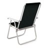 Cadeira de Praia Dobravel Alta Conforto Sannet 120kg Mor Cor Preta - 3