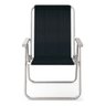 Cadeira de Praia Dobravel Alta Conforto Sannet 120kg Mor Cor Preta - 5