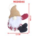 Ver imagem 3 de Kit 4 Boneco Pendente Gnomo Artesanal Elegante Árvore Natal
