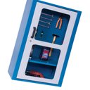 Ver imagem 2 de Armário com 1 Prateleira Painel Perfurado e Visor de Acrílico Arm030a Cmb