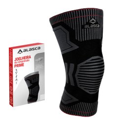 Joelheira de Compressão Prime Alasca:XXG/Vermelho - 6