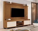 Ver imagem 1 de Estante Home para Tv até 65 Polegadas Orion 220cm Freijó com Offwhite - Rede Móveis
