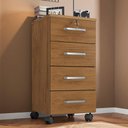 Ver imagem 2 de Gaveteiro Gávea 4 Gavetas Freijó com Rodízios - Móveis Leão