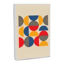 Ver imagem 1 de Quadro Decorativo Bauhaus Abstrato Moderno Ii com Moldura Filete